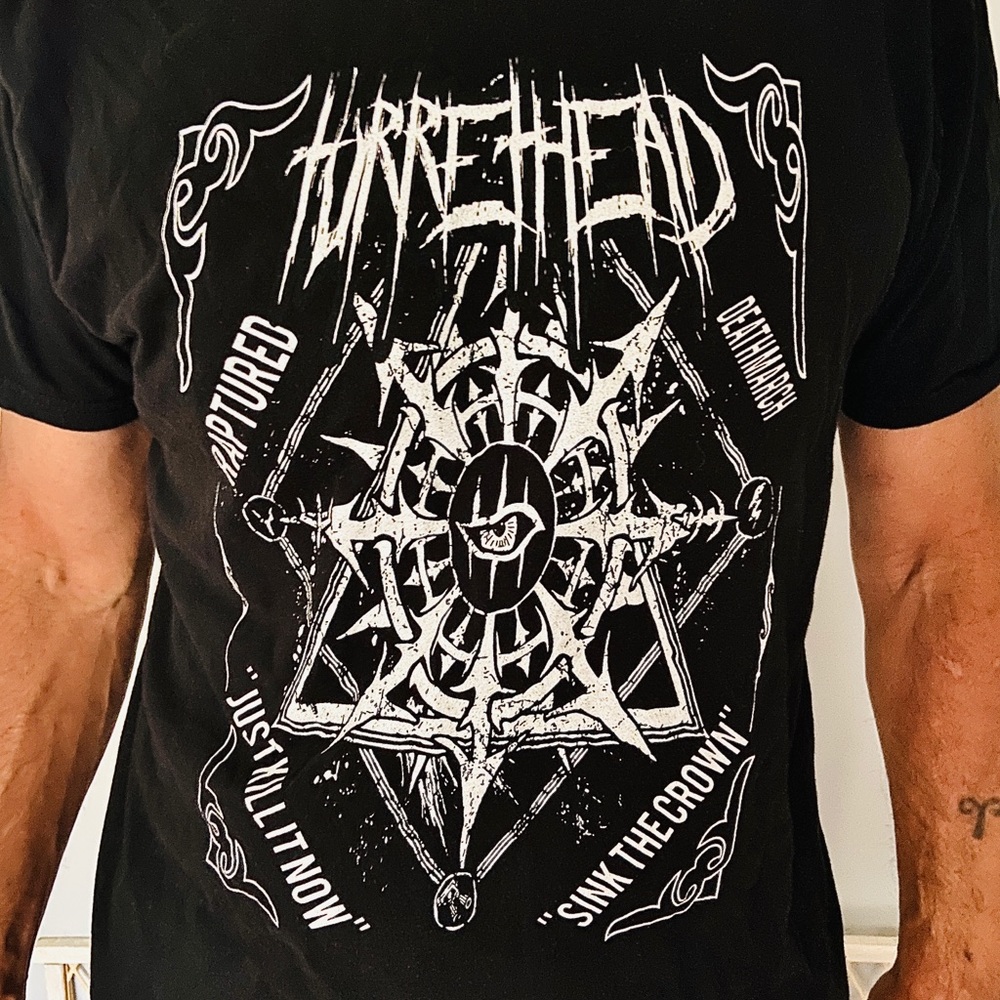 🧨TurretHead "Chaos" Logo Metal Retro Punk Shirt SEND ANY OFFER OVER $88‼️) 🧨